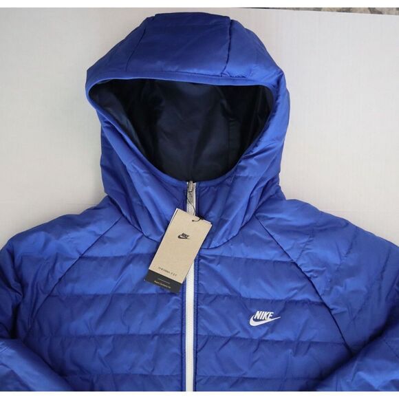 Nike DH2783 451 Mens Sz 2XL Blue Therma-Fit Legacy Reversible Hooded Jacket $180 - Picture 14 of 15